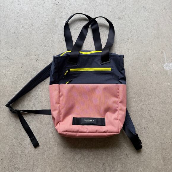 Timbuk2 San Francisco Pink Blue Scholar Convertible Tote Pack Bag Backpack - Picture 1 of 7